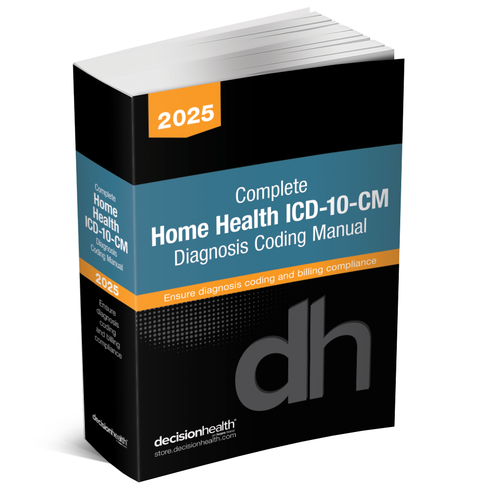 [PREORDER] 2025 Complete Home Health ICD10CM Diagnosis Coding Manua