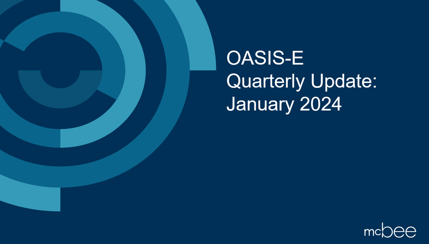 OASIS-E Quarterly Update: January 2024 — McBee Post-Acute Academy