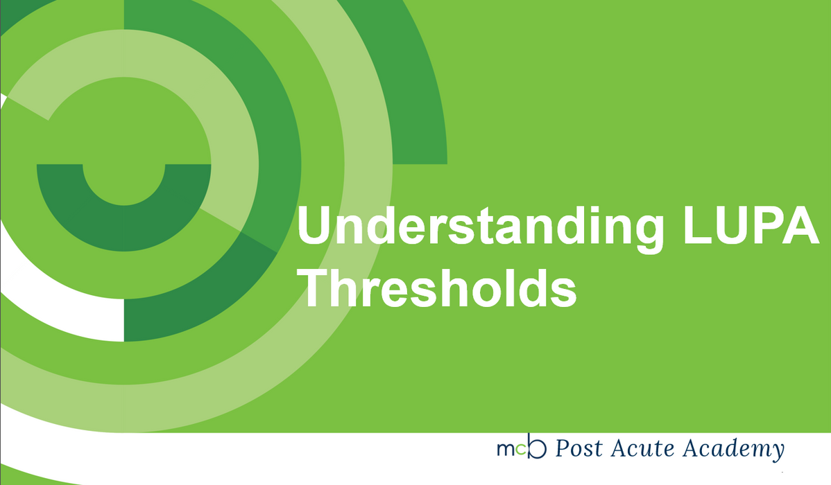 Understanding LUPA Thresholds: Key Concepts and Calculations